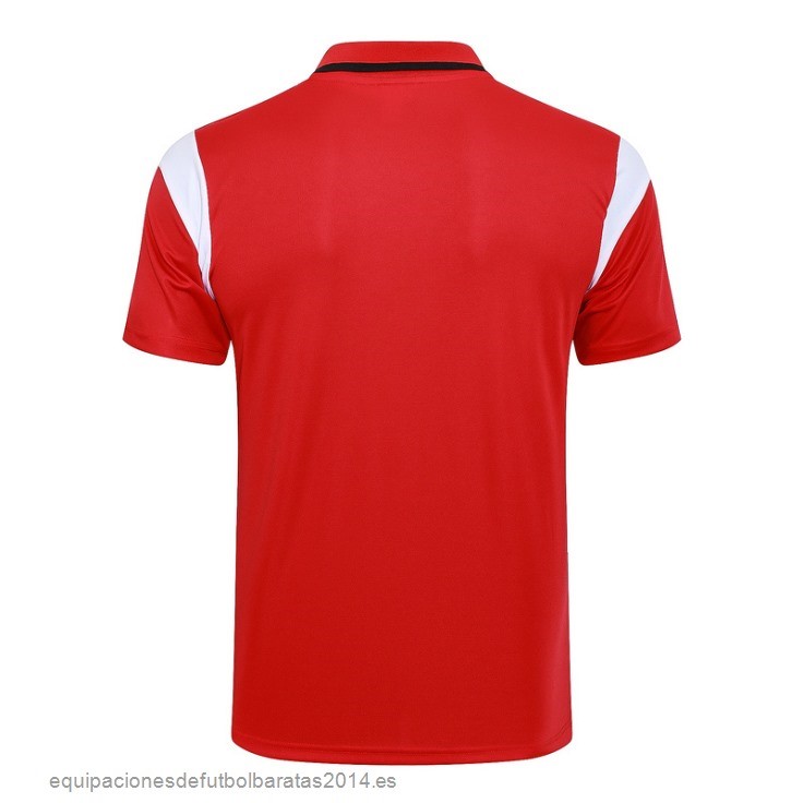 Nuevo Polo AC Milan 23/24 Rojo Negro Blanco Baratas